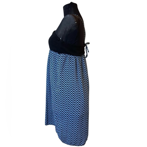 Volcom Blue Striped Halter Dress Medium - Picture 5 of 15